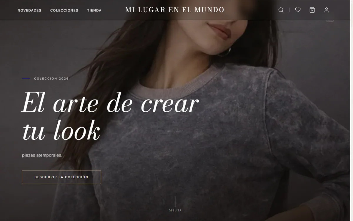 Captura del sitio Moda (moda.theapexweb.com)